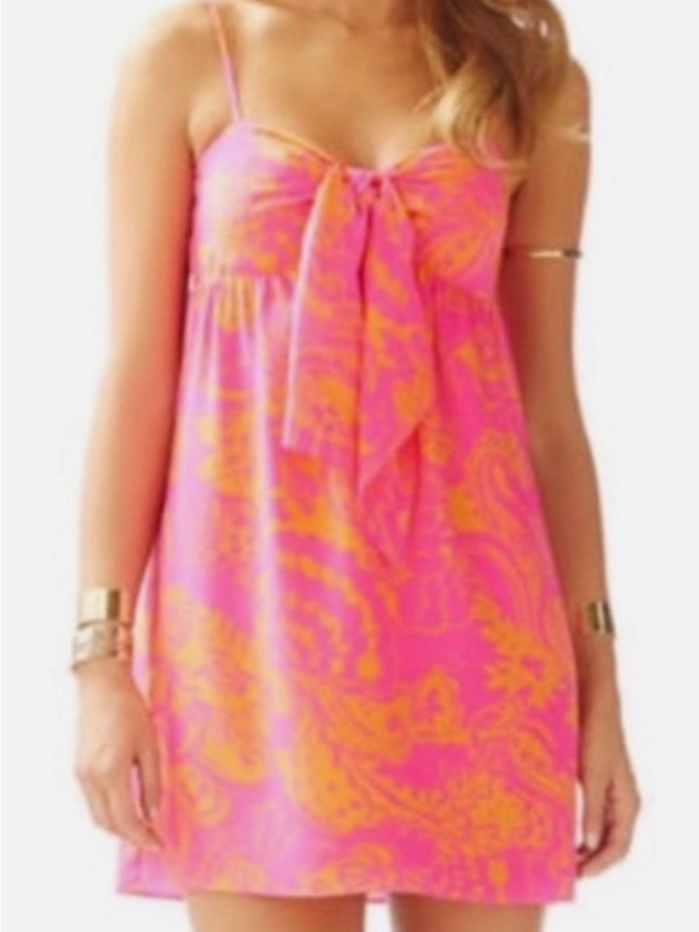 Lilly Pulitzer Charlotte Silk Dress Size M